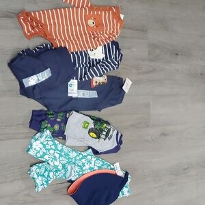 NWT Set Of 7 Baby Boy Clothes